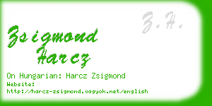 zsigmond harcz business card